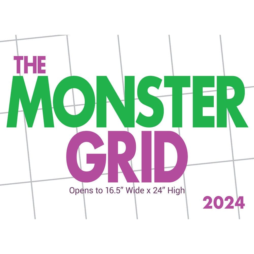 Monster Grid 2024 Wall Calendar