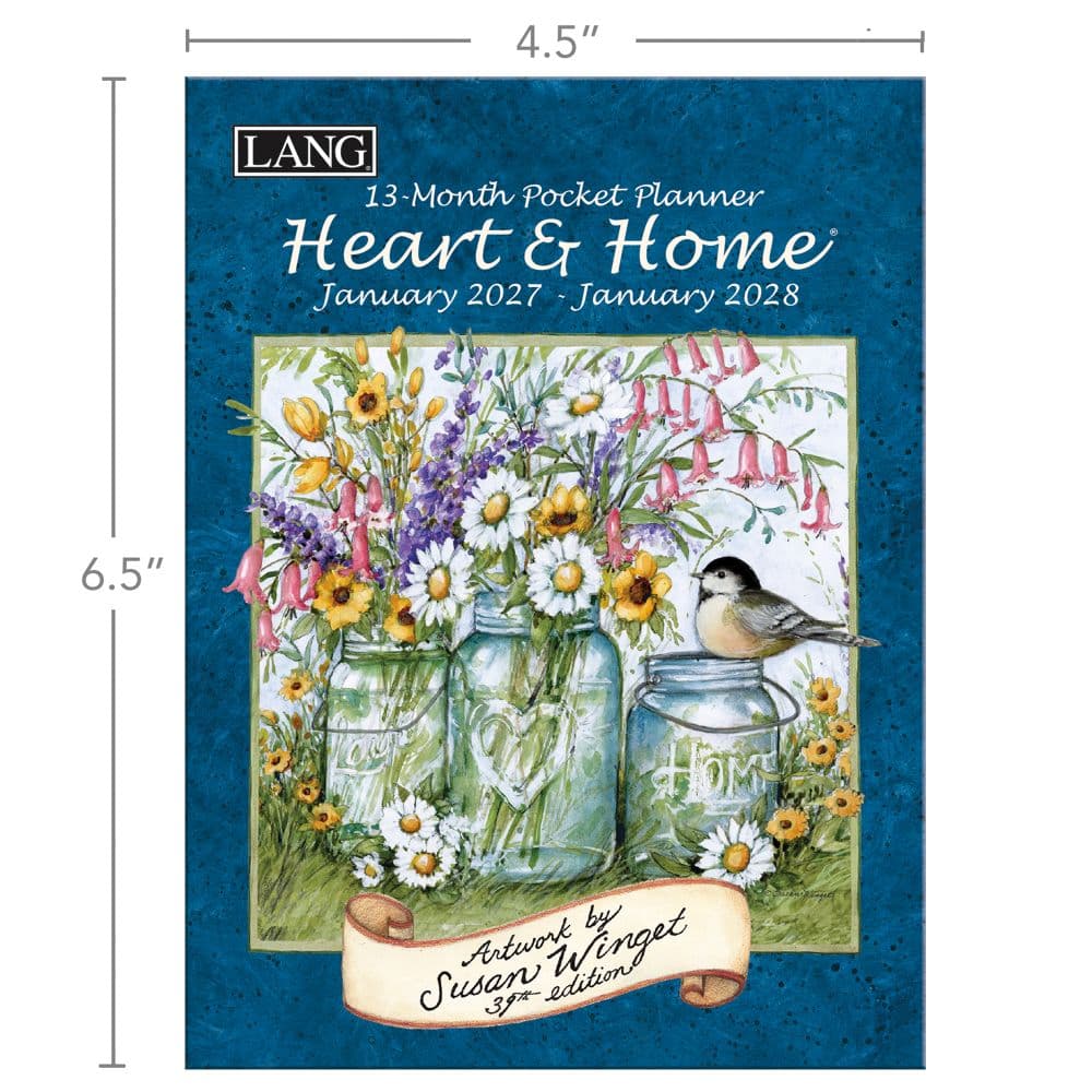 Heart and Home 2027 Monthly Pocket Planner by Susan Winget Fifth Alternate Image