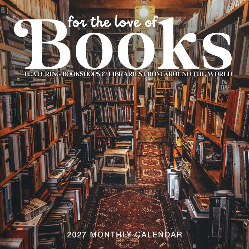 image For the Love of Books 2027 Wall Calendar Main Product Image