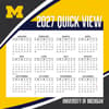 image Michigan Wolverines 2027 Desk Calendar Fourth Alternate Image