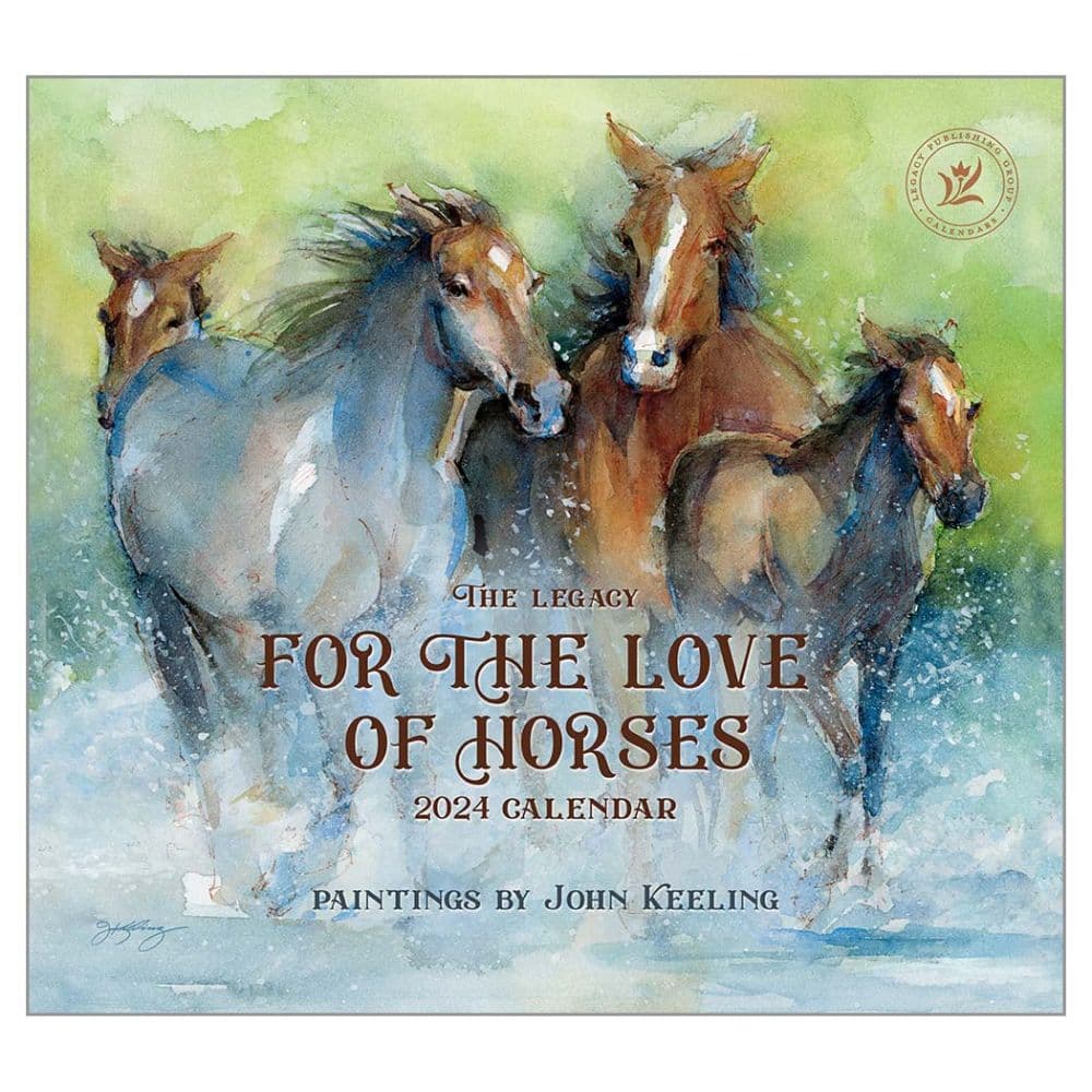 For The Love Of Horses 2024 Wall Calendar Main Image