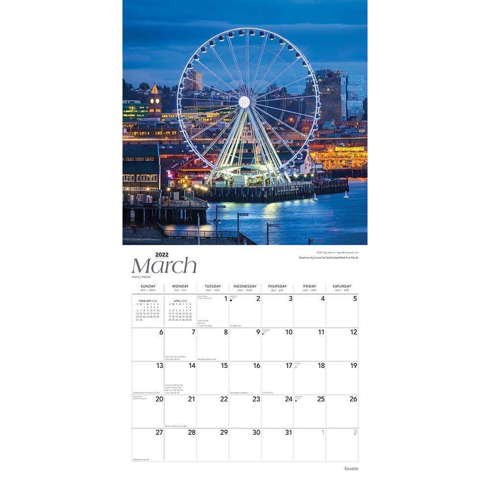 Ferris State 2022 Calendar Seattle 2022 Wall Calendar - Calendars.com
