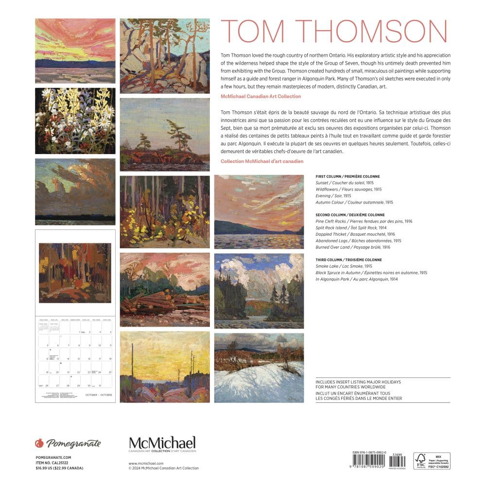 Thomson 2025 Wall Calendar First Alternate Image width="1000" height="1000"