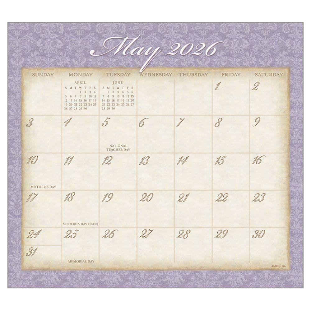 Tranquility by Danhui Nai 2026 Wall Calendar Third Alternate Image