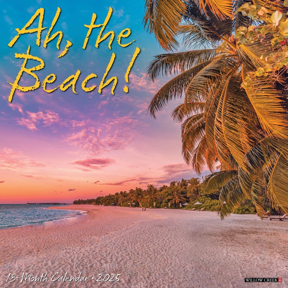 Ah Beach 2025 Wall Calendar  Main Image