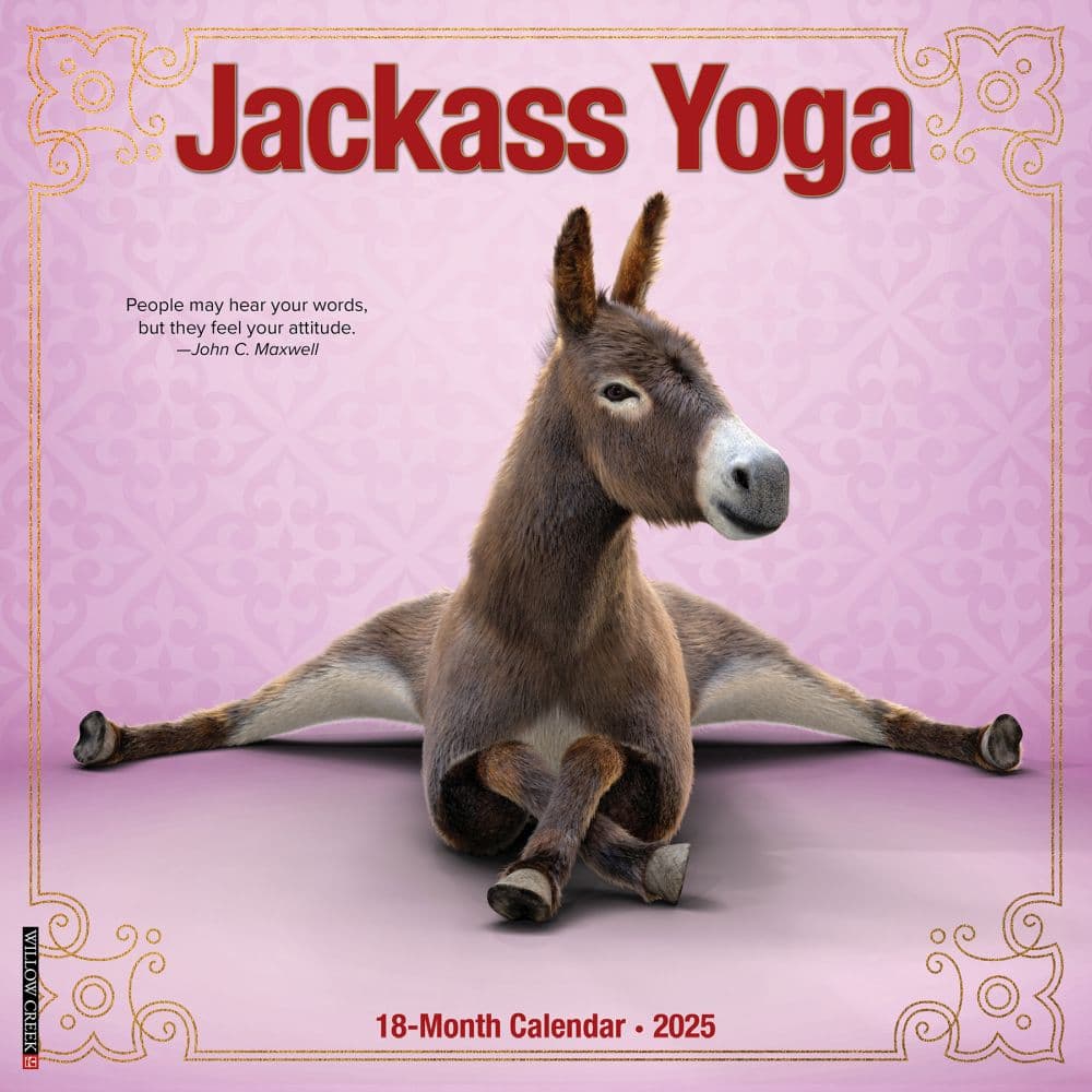 Jackass Yoga 2025 Wall Calendar