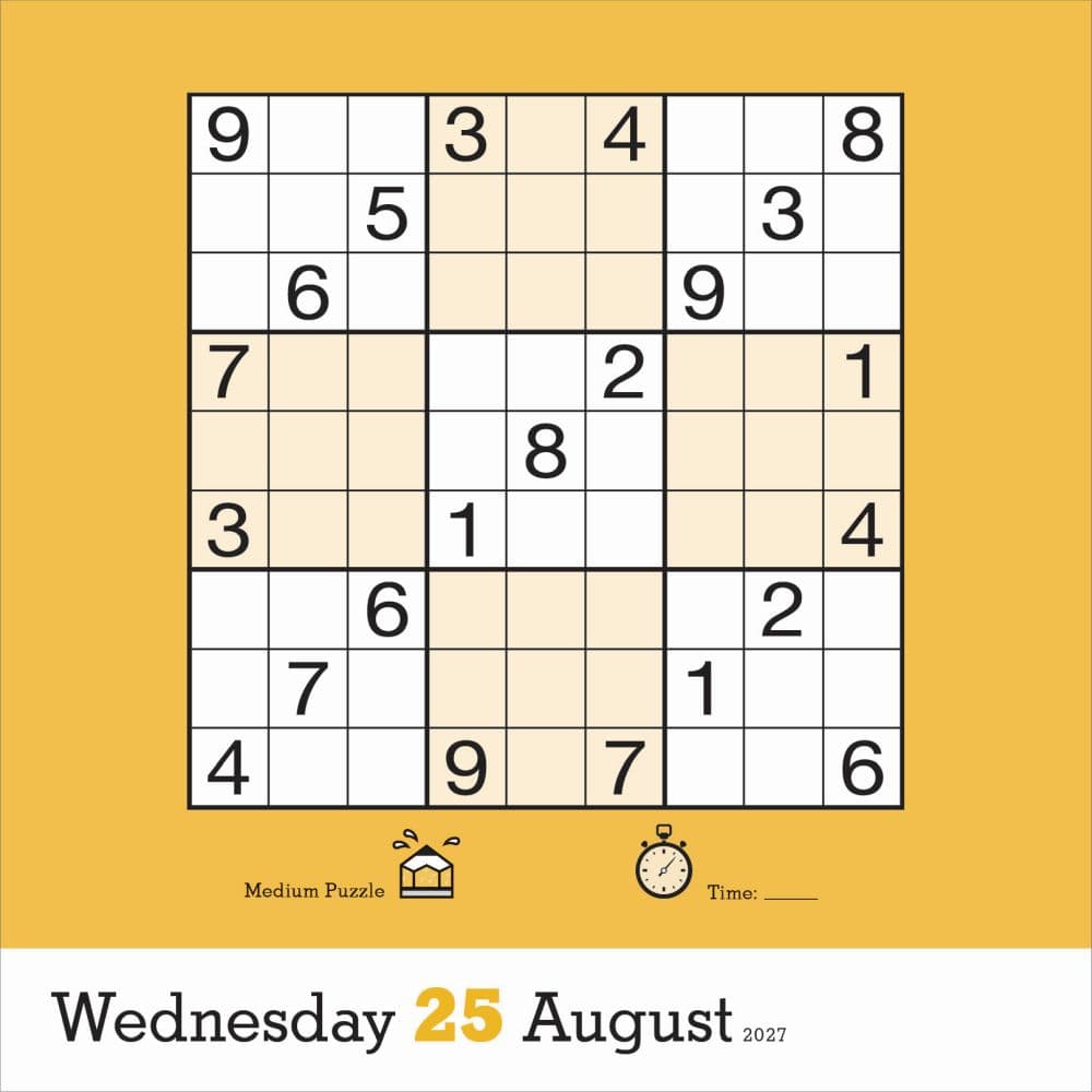 Original Sudoku 2027 Page-A-Day Desk Calendar Fourth Alternate Image