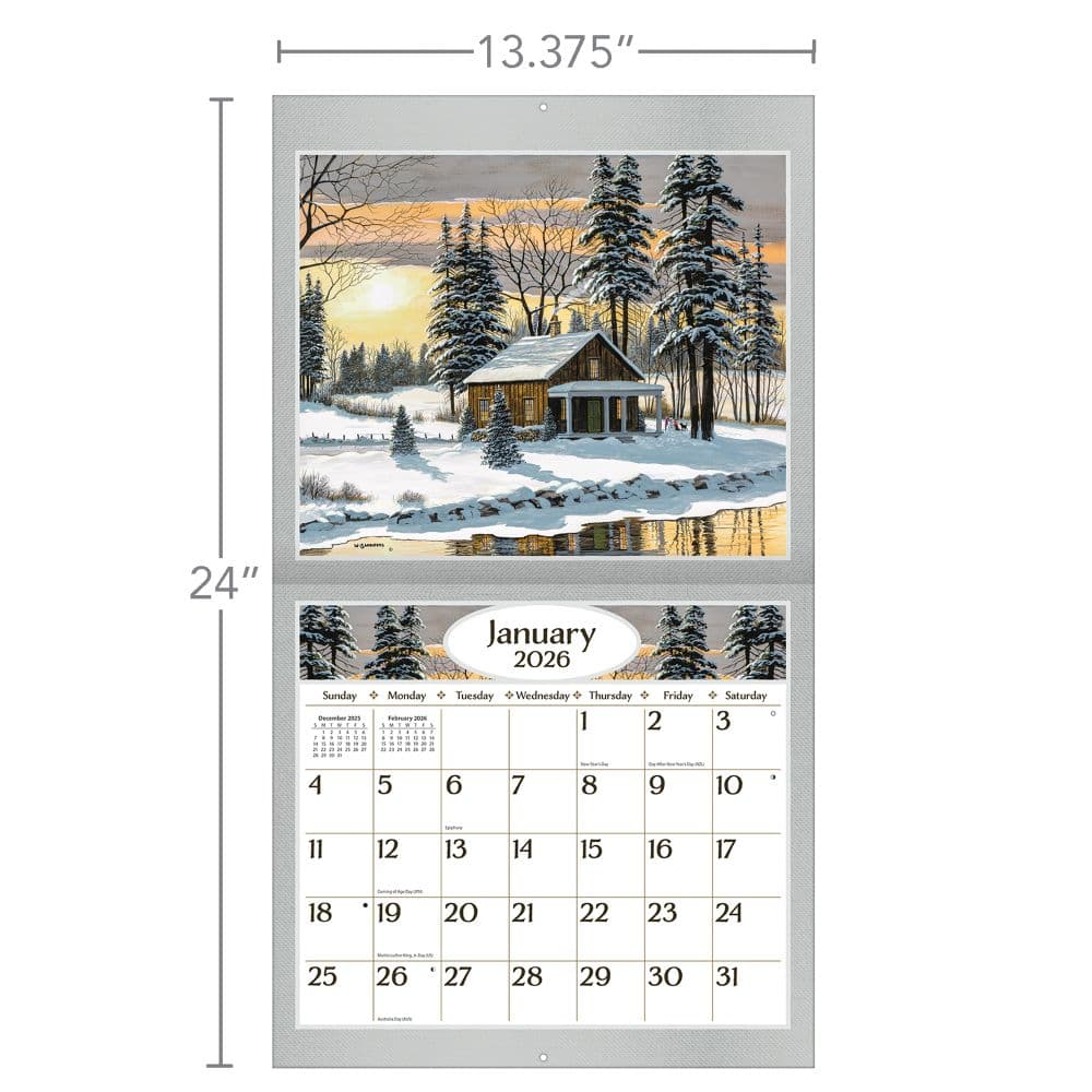 Road Home 2026 Wall Calendar by Bill Saunders_ALT6