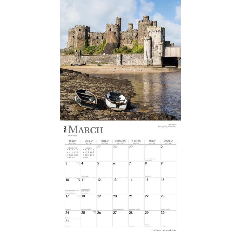 Castles of the British Isles 2024 Wall Calendar Second Alternate Image width=&quot;1000&quot; height=&quot;1000&quot;