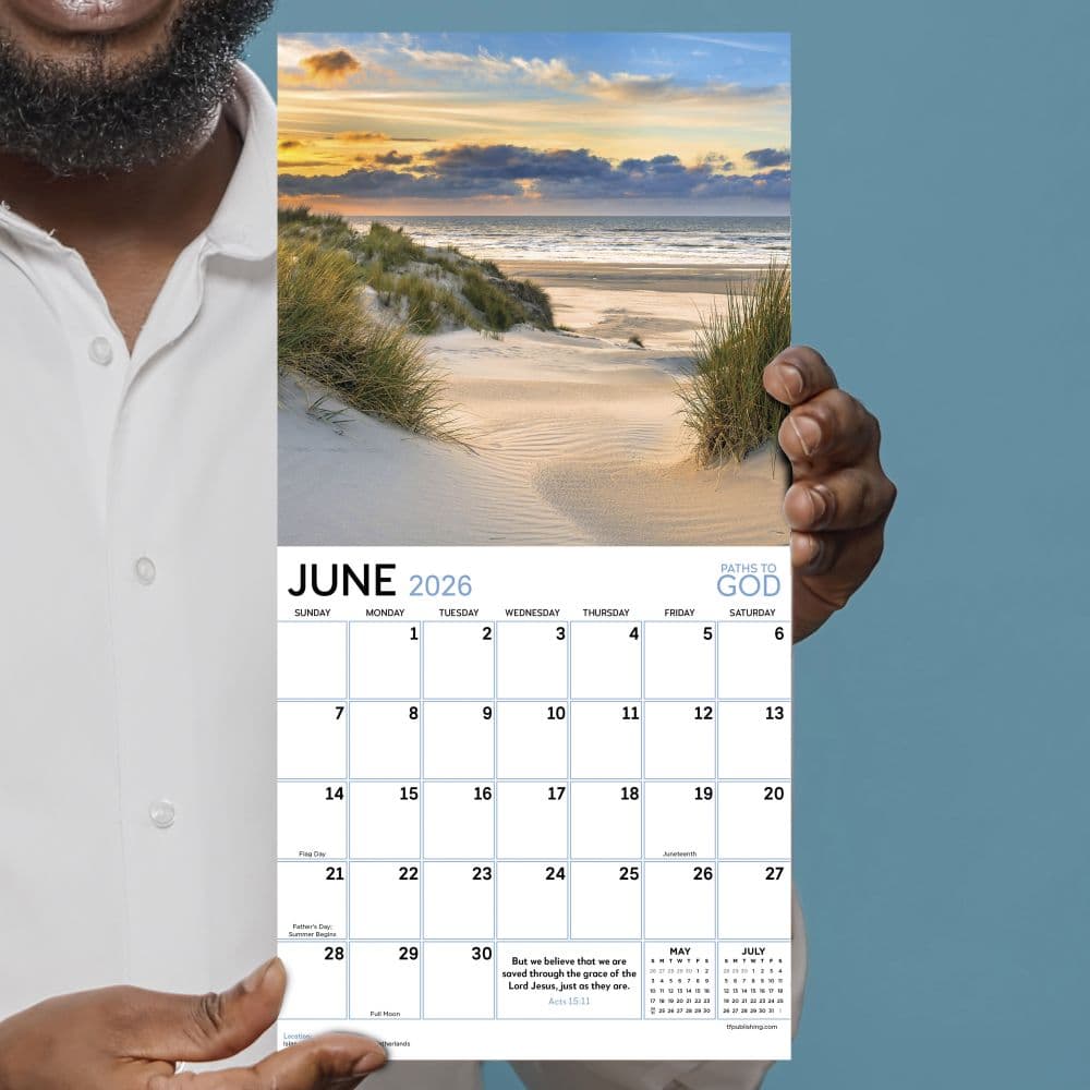 Paths to God 2026 Mini Wall Calendar Fourth Alternate Image