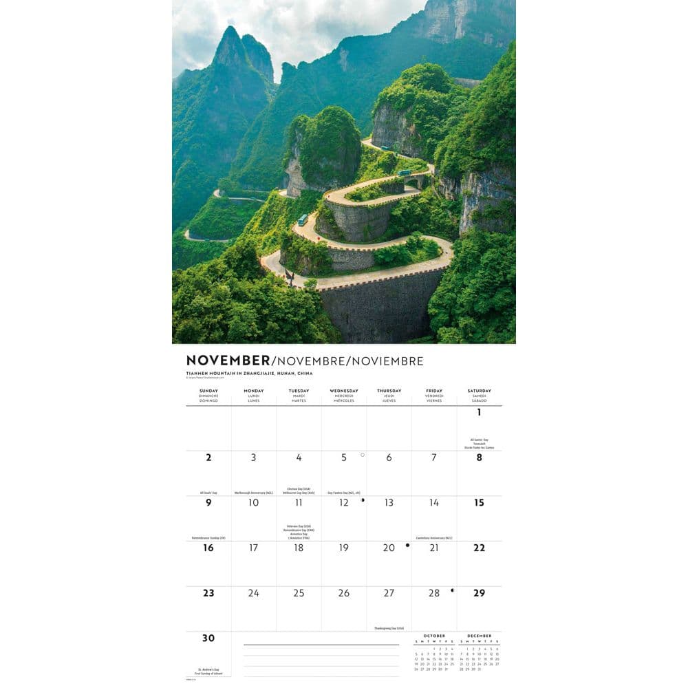 Passport to the World 2025 Wall Calendar Fourth Alternate Image width=&quot;1000&quot; height=&quot;1000&quot;