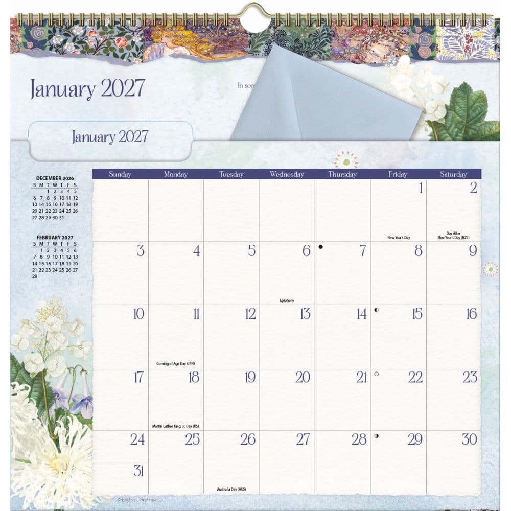 Botanical Gardens 2027 File It Wall Calendar by Barbara Anderson Second Alternate Image