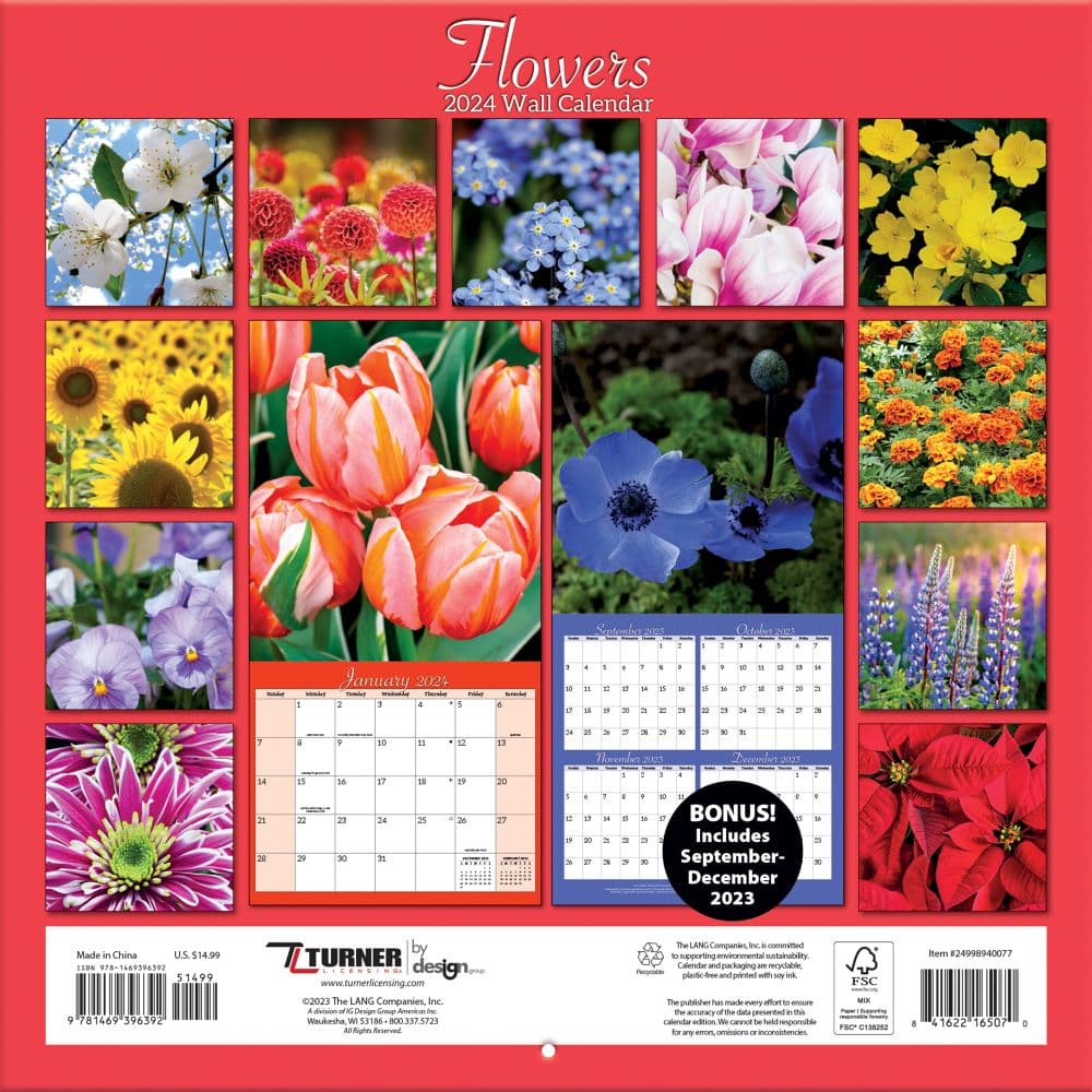Flowers 2024 Wall Calendar First Alternate 
Image width=&quot;1000&quot; height=&quot;1000&quot;