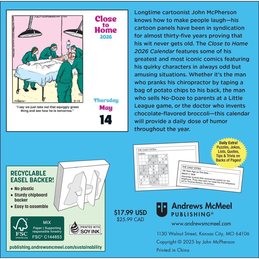 Close to Home 2026 Desk Calendar First Alternate Image