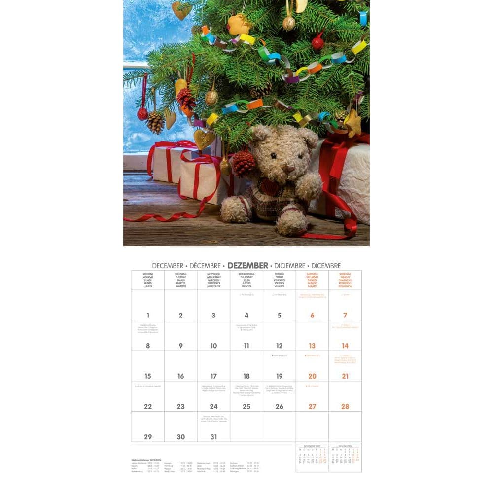 Teddys World 2025 Wall Calendar Third Alternate Image width="1000" height="1000"