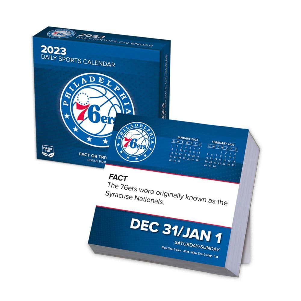 Philadelphia 76ers 2023 Desk Calendar