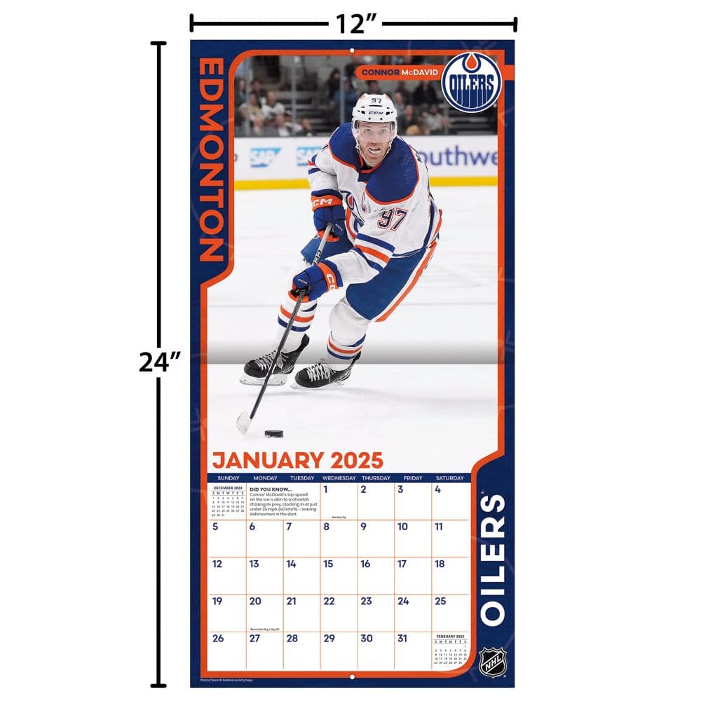 NHL Elite 2025 Wall Calendar