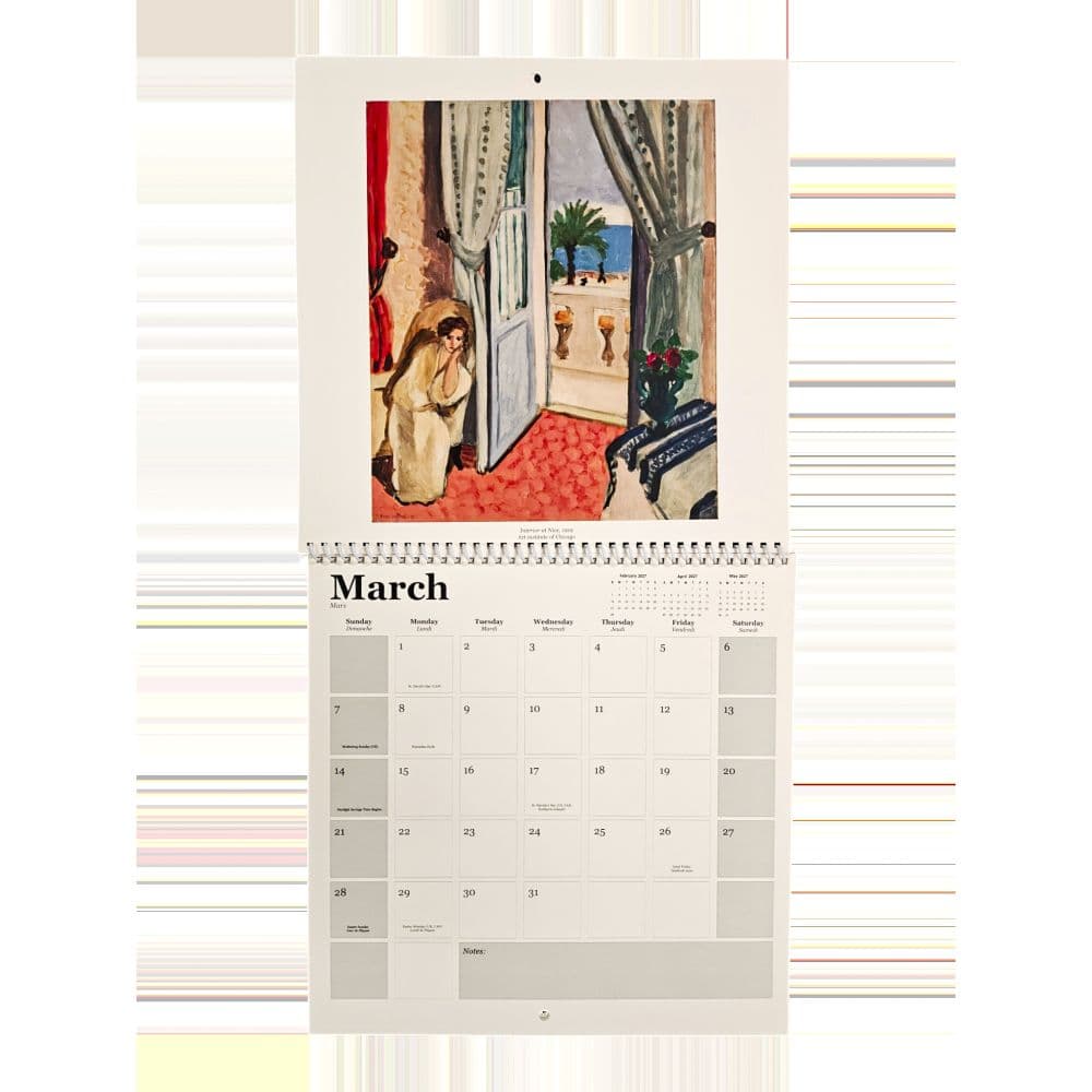 Matisse Square 2027 Wall Calendar Fourth Alternate Image