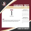 image Florida State Seminoles 2027 Desk Calendar Second Alternate Image