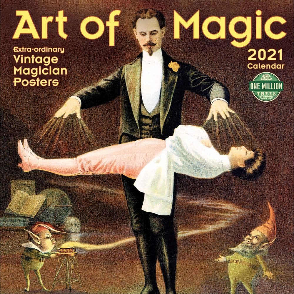 2021 Art of Magic Vintage Art Wall Calendar