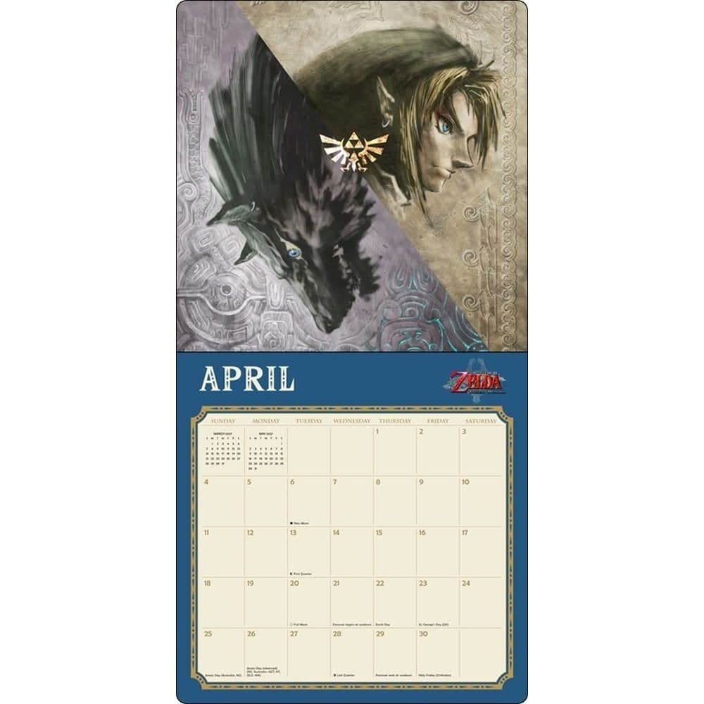 Legend of Zelda 2027 Wall Calendar Third Alternate Image