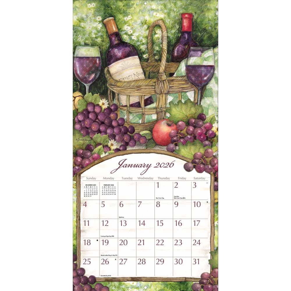 Wine Cellar 2026 Wall Calendar_ALT2