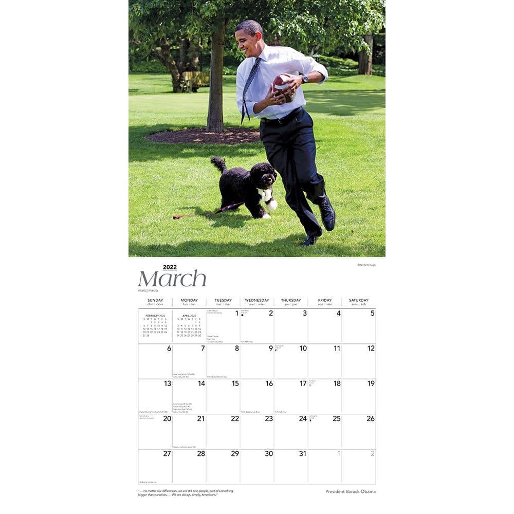 Details about   2019 calendar 2019 President Barack Obama Wall Calendar  Barack Obama calendar 