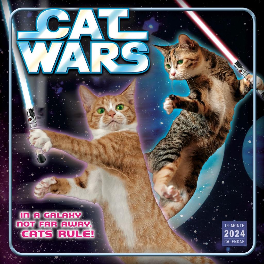 Cat Wars 2024 Wall Calendar Main Image