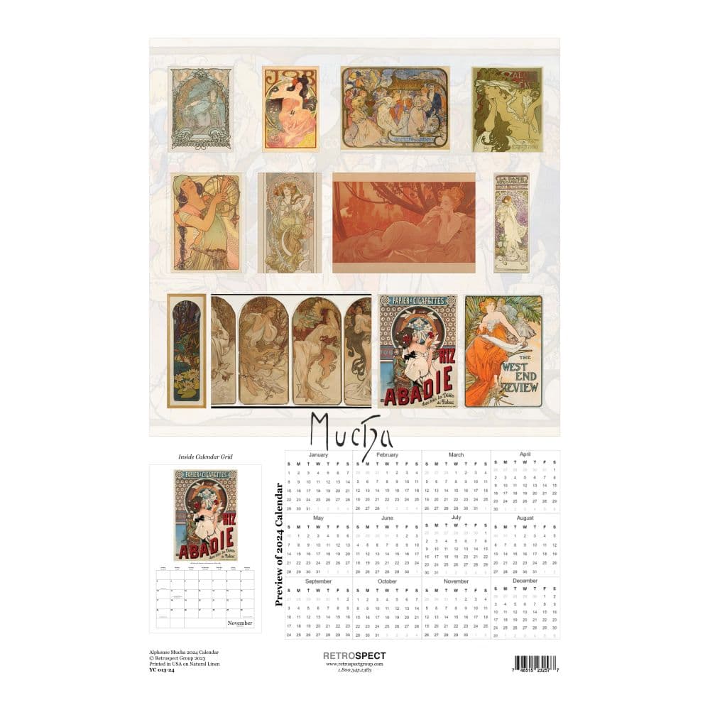 Mucha 2024 Poster Wall Calendar First Alternate Image width=&quot;1000&quot; height=&quot;1000&quot;