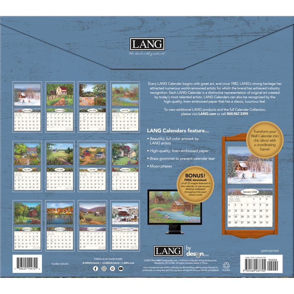 Country Living 2026 Wall Calendar by Colleen Eubanks_ALT2