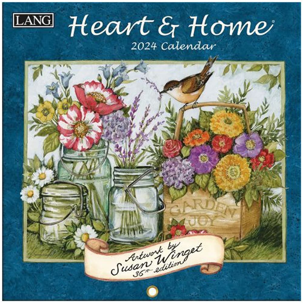 Heart and Home 2024 Mini Wall Calendar