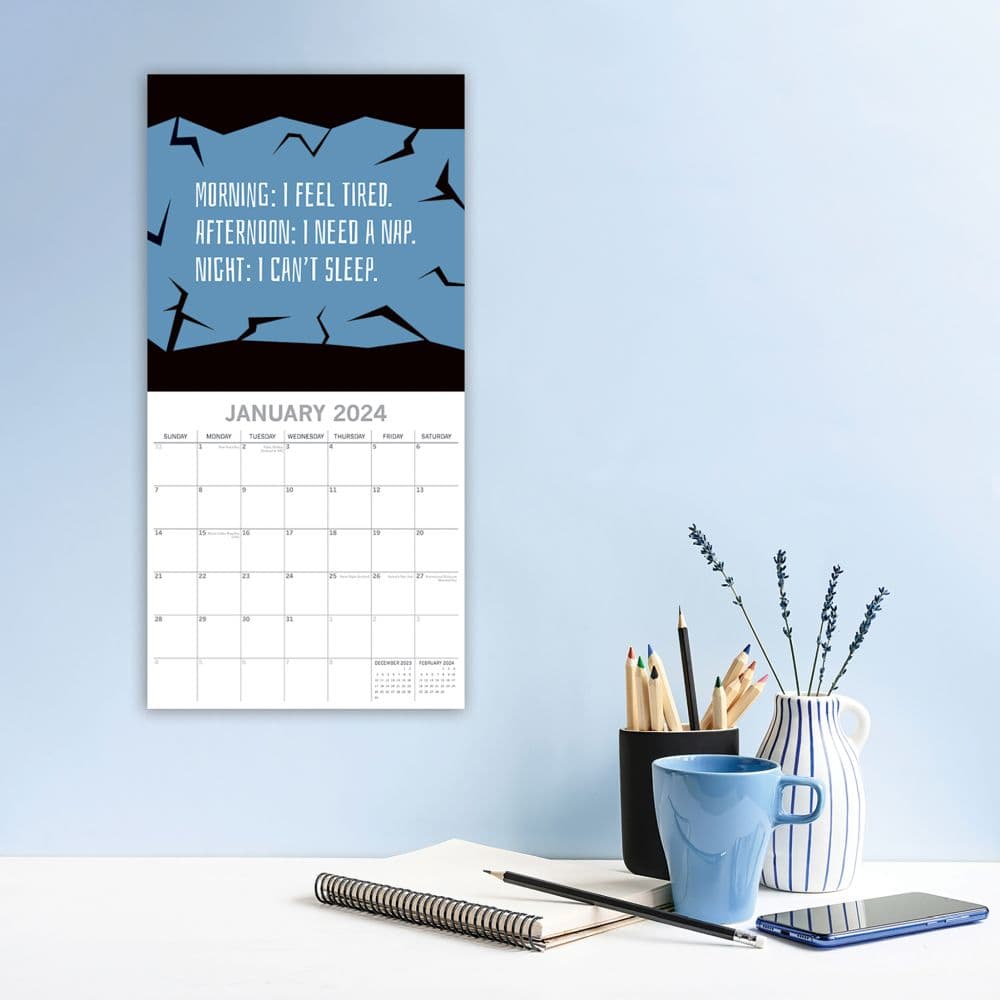 Life The Struggle is Real 2024 Wall Calendar Fourth Alternate Image width=&quot;1000&quot; height=&quot;1000&quot;
