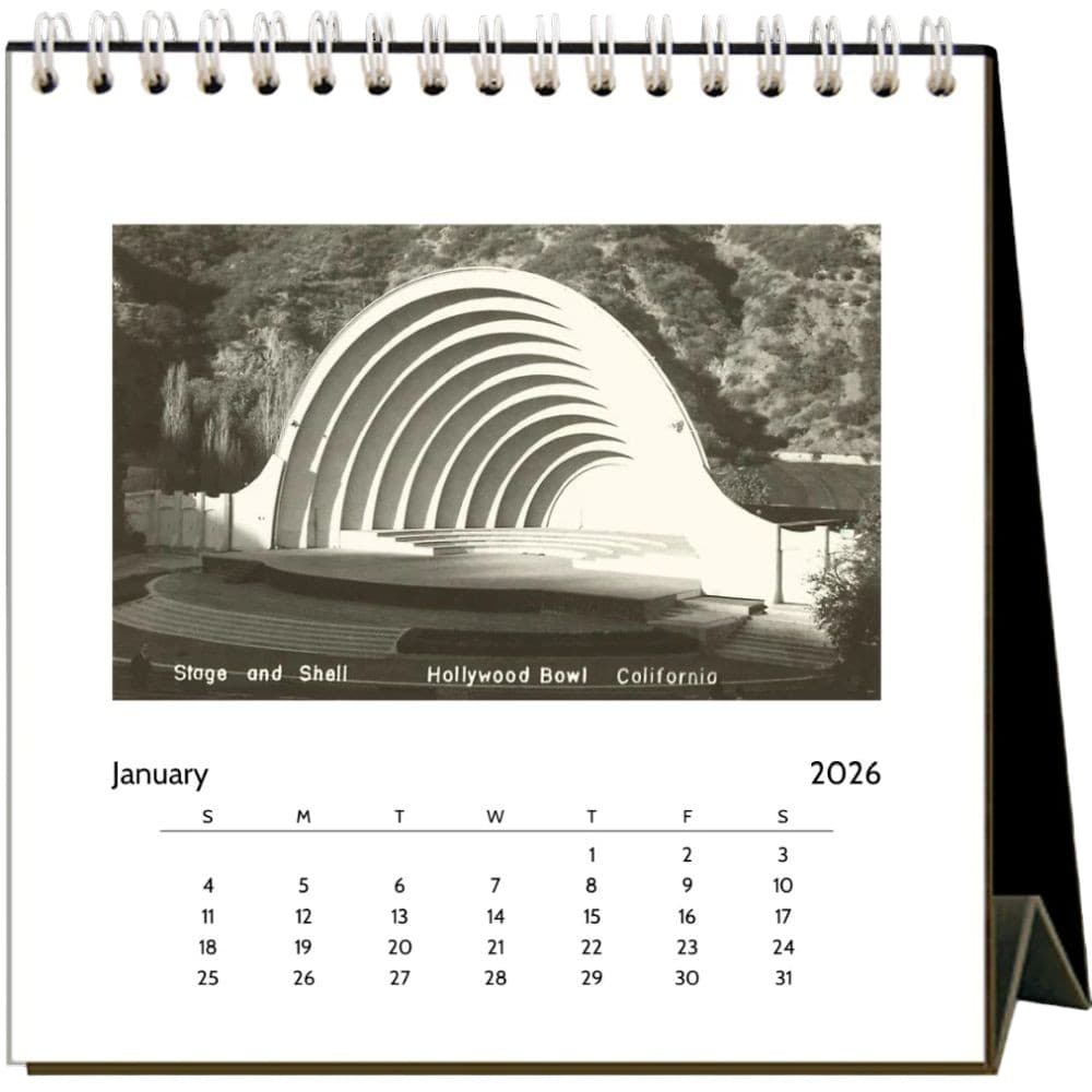 Los Angeles Nostalgic 2026 Easel Desk Calendar Second Alternate image