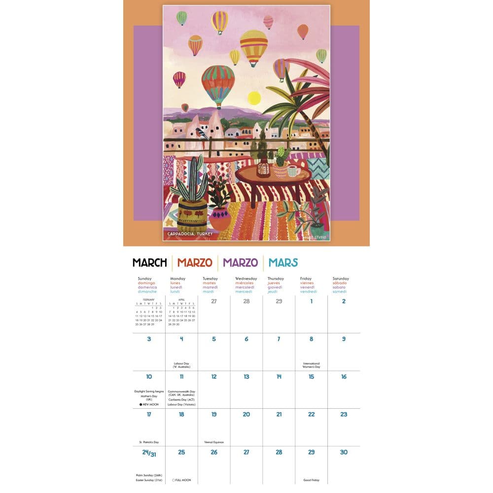 The Colorful World of Rhi James 2024 Wall Calendar Second Alternate Image width=&quot;1000&quot; height=&quot;1000&quot;