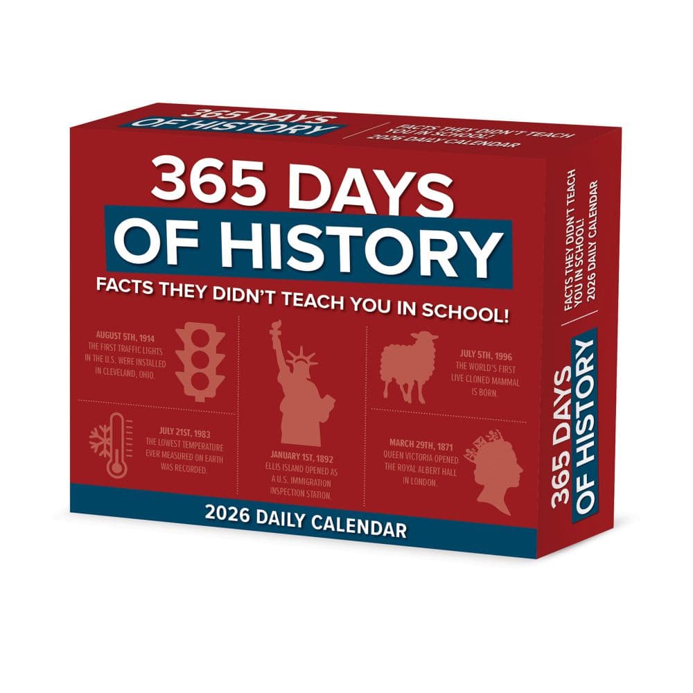 365 Days of History 2026 Desk Calendar Main Image