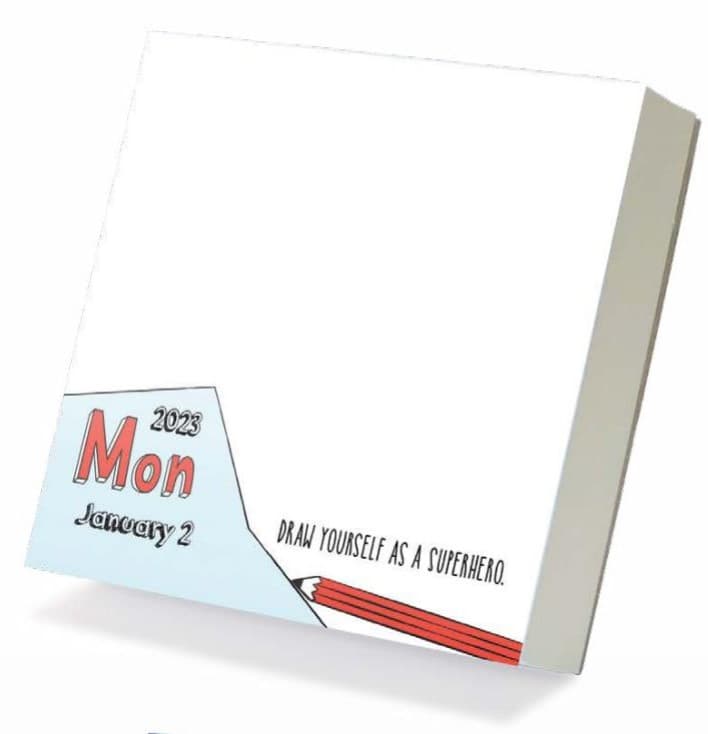 Doodle Calendar 2023 Daily Doodle 2023 Daily Desktop Calendar - Calendars.com