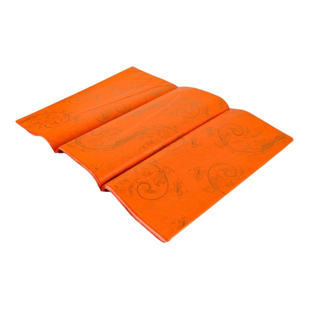 Orchids Orange Tissue Paper Third Alternate Image