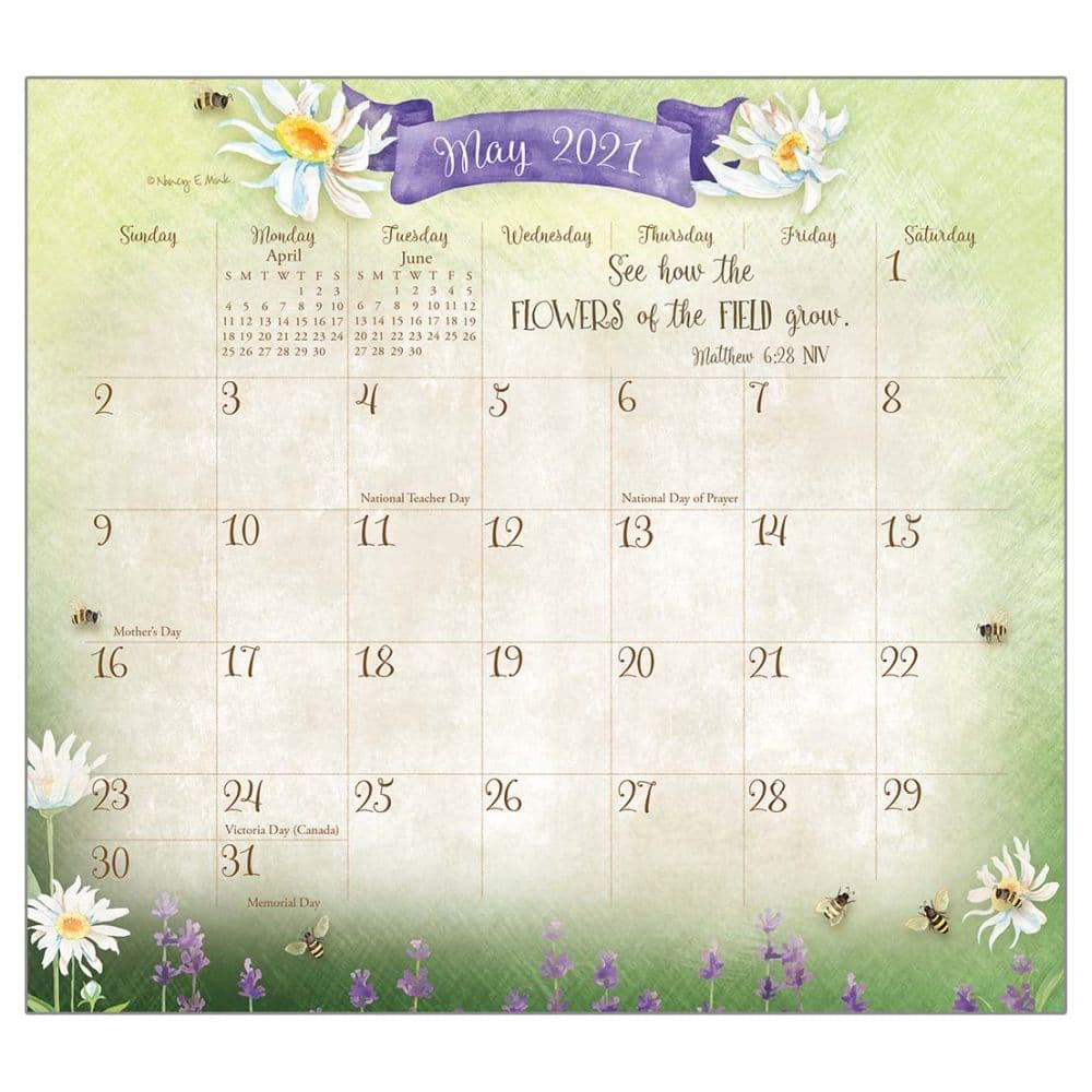 2021 Faithful Heart & Home Magnetic Calendar