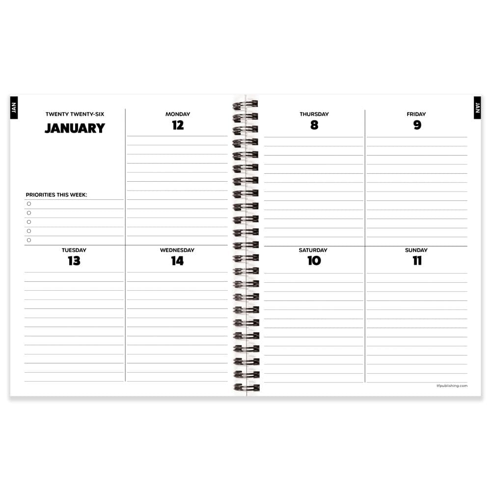 Beatles 6.5x8 2026 Planner Third Alternate Image