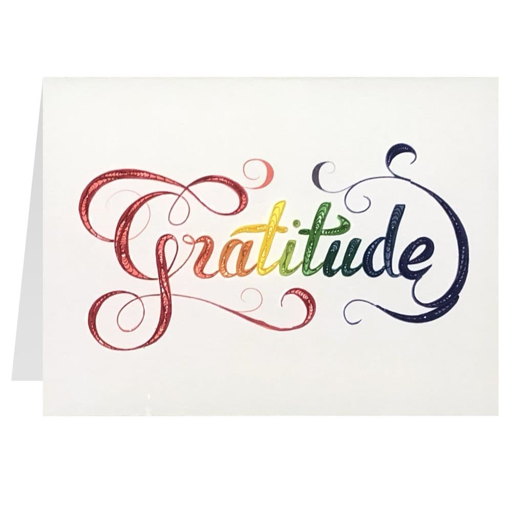 Gratitude Quilling Thank You Card Fifth Alternate Image width="1000" height="1000"