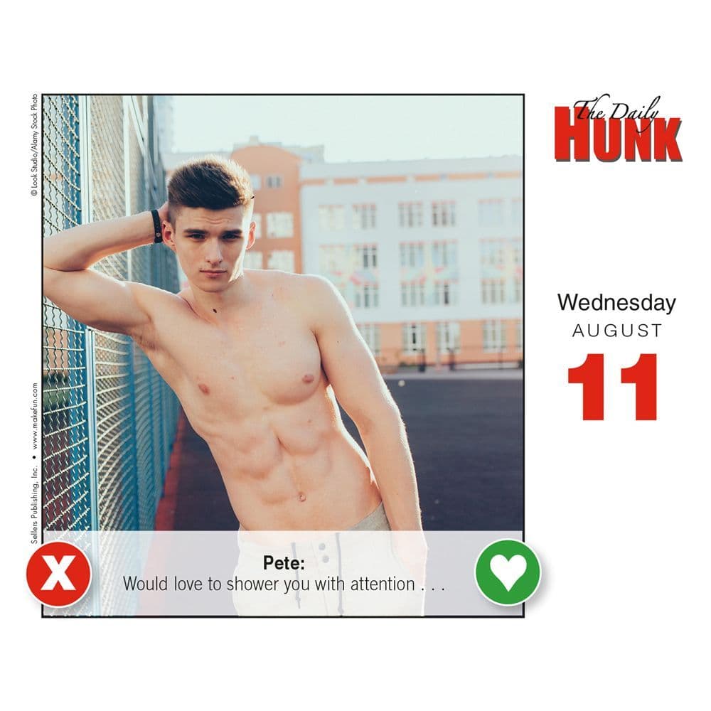 Daily Hunk Desk Calendar