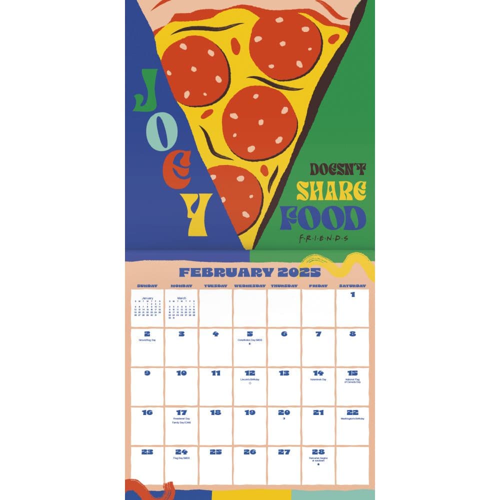 Friends Exclusive with Decal 2025 Wall Calendar Third Alternate Image width=&quot;1000&quot; height=&quot;1000&quot;