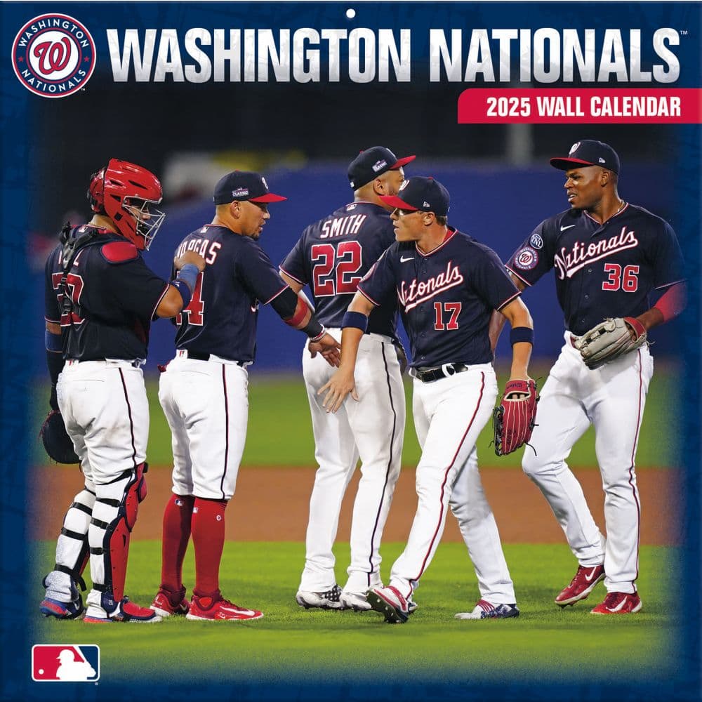 MLB Washington Nationals 2025 Wall Calendar Main Image