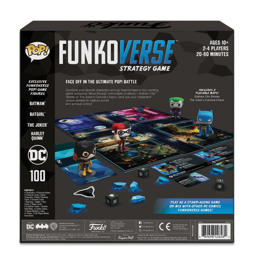 POP! Funkoverse Strategy Game Base Set DC Comics Alternate Image 1