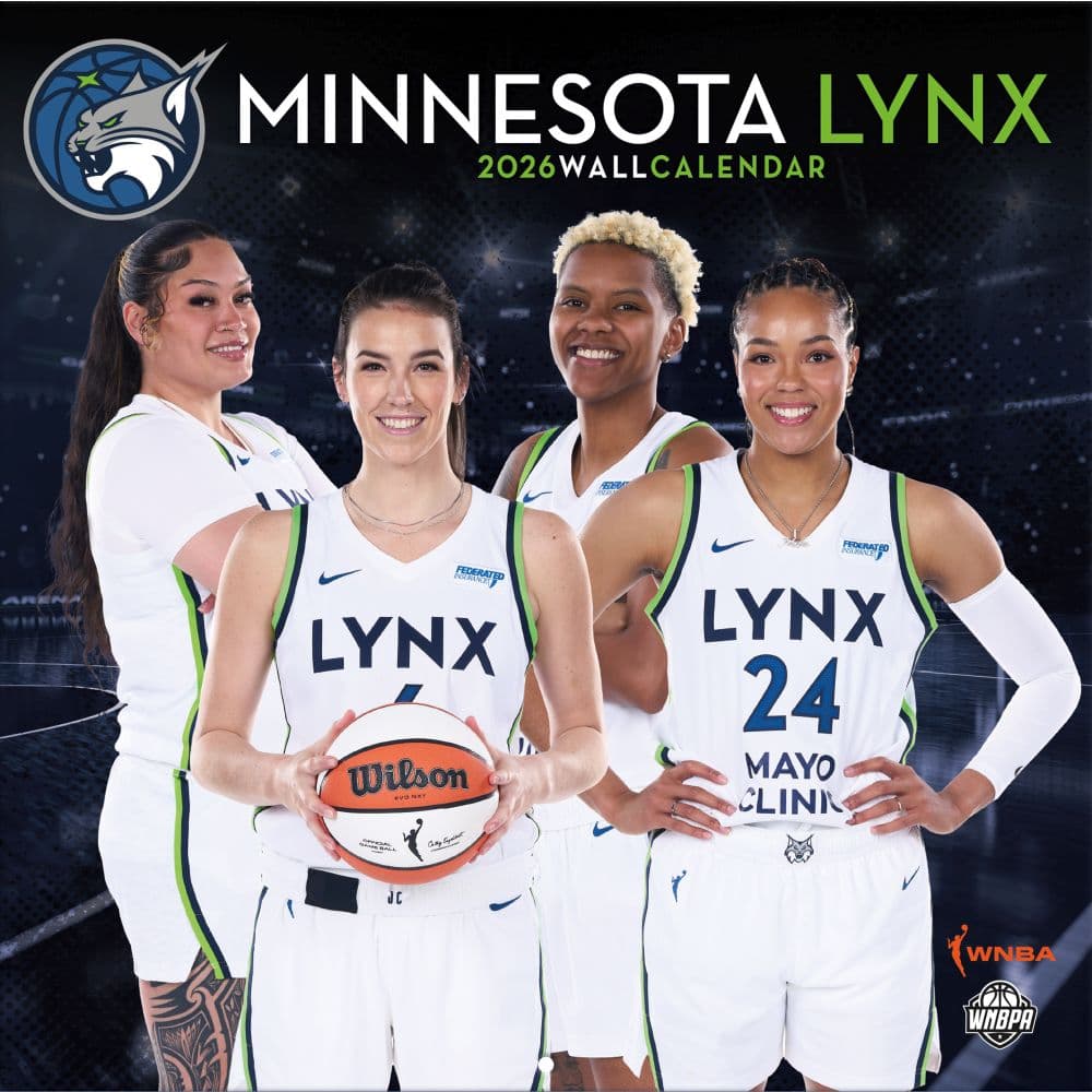 image WNBA Minnesota Lynx 2026 Wall Calendar Main Product Image