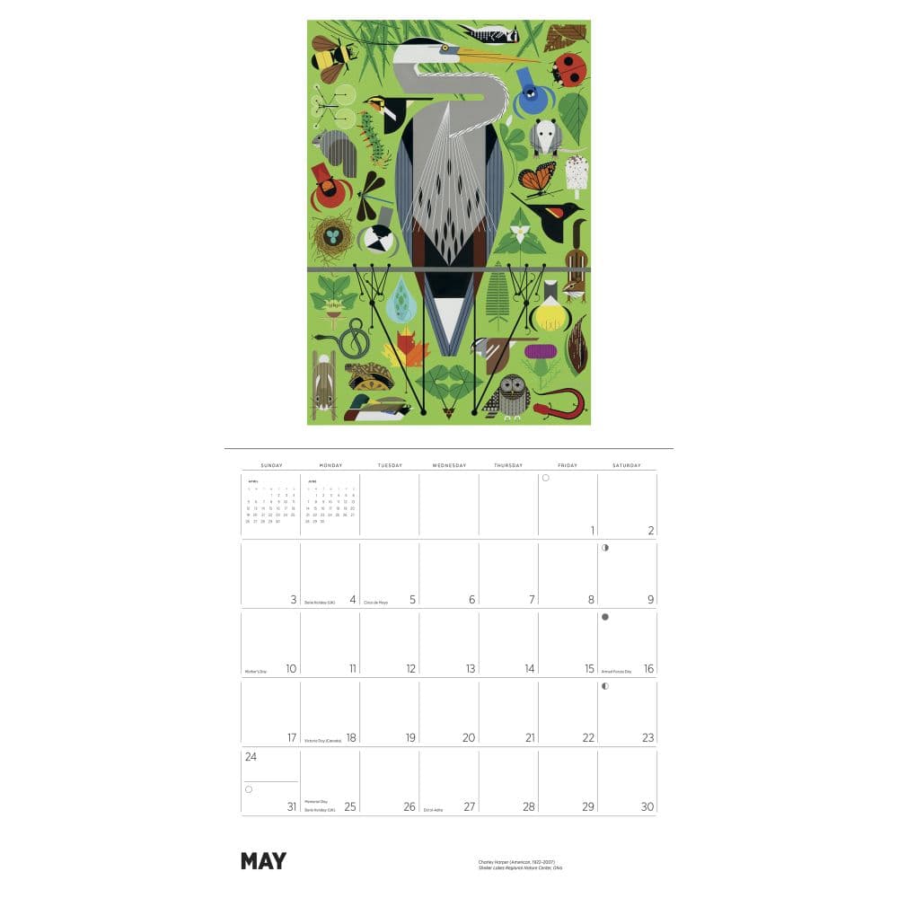 Charley Harper 2026 Wall Calendar Fourth Alternate Image