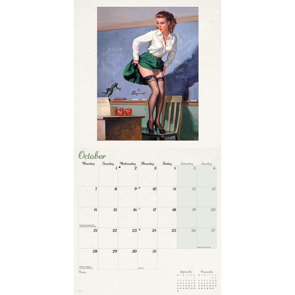 Pin Ups 2024 Wall Calendar Fourth Alternate Image width=&quot;1000&quot; height=&quot;1000&quot;
