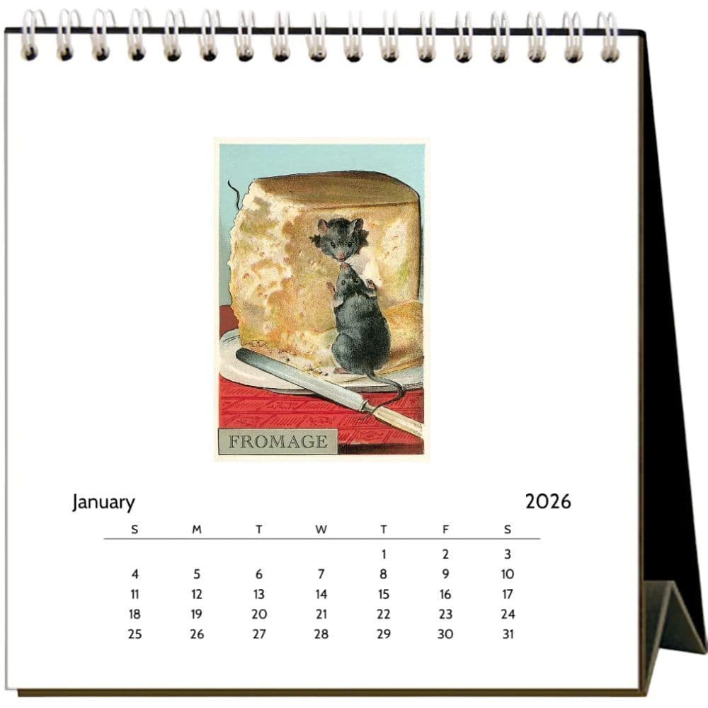 Cheese 2026 Easel Desk Calendar Second Alternate Image