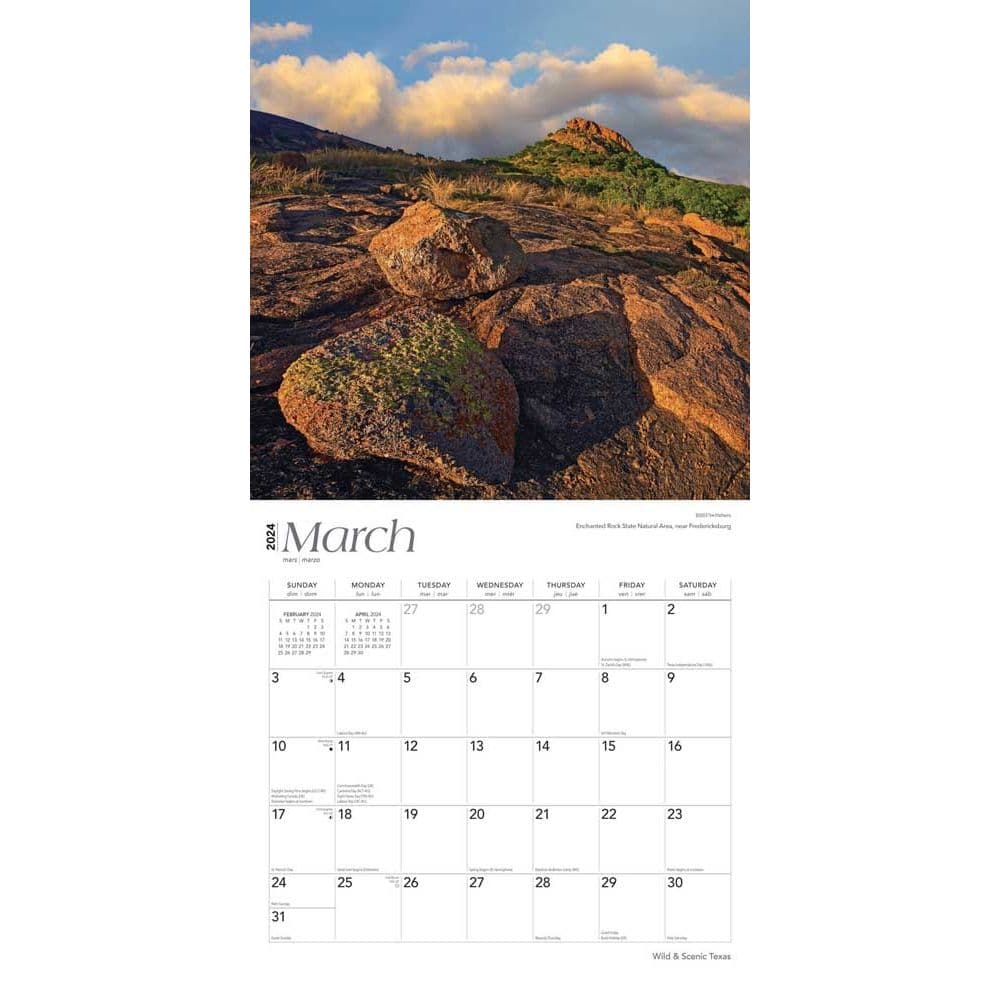 Texas Wild and Scenic 2024 Wall Calendar Second Alternate  Image width=&quot;1000&quot; height=&quot;1000&quot;