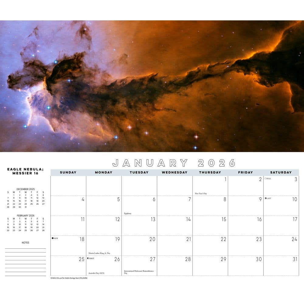 Astronomy Panoramic 2026 Wall Calendar Second Alternate Image
